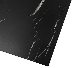 PROXIMA.store - Loftový set konferenčných stolíkov TEVET FARBA: čierny mramor, FARBA NÔH: čierna