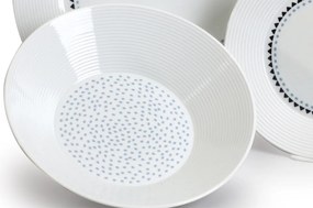 Thun tanierová súprava Lea modré kamienky 18-dielná