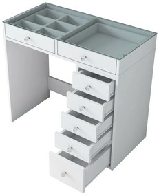Kozmetický stolík Aurora White