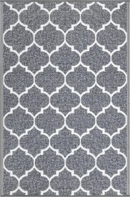 Protišmykový koberec / behúň CLOVER svetlosivý