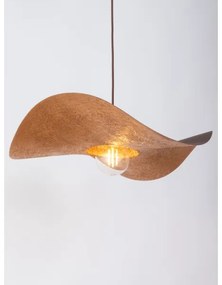 Luster na lanku KAPELLO 1xE27/60W/230V pr. 55 cm hnedá/medená