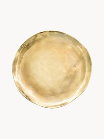 Ručne vyrobený plytký tanier Gold Irregular Edge