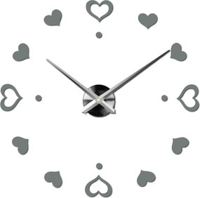 SENTOP | Nástenné hodiny ako obraz moderné hodiny vyrobené z plastu 12S046-S-Wall clock HEU- analógové