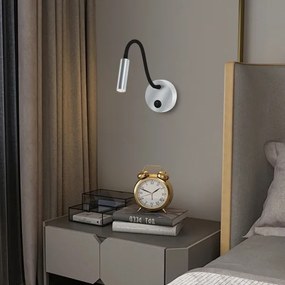 Brilagi - LED Flexibilná nástenná lampa MAYA LED/3W/230V 4000K strieborná