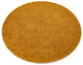 Okrúhly koberec SOFFI shaggy 5cm zlatý