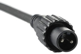 DECOLED Svetelná reťaz LED FLASH, 5 m, teplá biela, 60 diód, IP67, čierny kábel