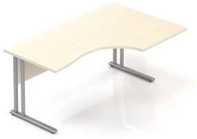 Ergonomický stôl Visio 160 x 100 cm, pravý, javor