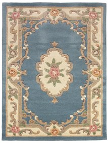 Flair Rugs, Ručne všívaný kusový koberec Lotus premium Blue, 150x240, modrá, chodba / predsieň