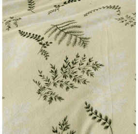 Obliečky mikroplyš LEAFY svetlozelené Rozmer obliečok: 2 ks 70 x 90 cm | 200 x 220 cm