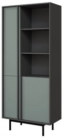 Regál Wektus 3D WK02, Farby: antracit / aloe