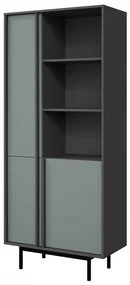 Regál Wektus 3D WK02, Farby: antracit / aloe