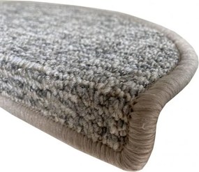 Vopi Nášľapy na schody Alassio šedobéžové polkruh, samolepiaci - 28x65 polkruh (rozmer vrátane ohybu)