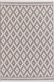 Koberec Modern Rhombs mink/beige 160 x 230 cm