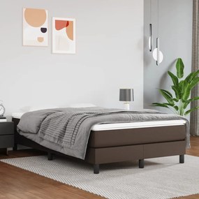 Rám na boxspring posteľ, hnedý 120x200 cm, umelá koža 3120691