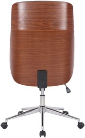 Kancelárska stolička Varel - drevo orech - Krémová