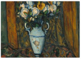 Obraz - Paul Cézanne, Vase of Flowers, reprodukcia (70x50 cm)
