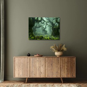 Obraz - Les prerastený machom (70x50 cm)