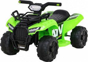 Ramiz Detská štvorkolka na batérie Storm zelená + motor 25W + MP3 USB + LED