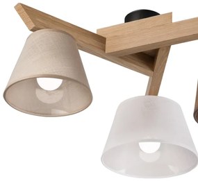 Brilagi - LED  Prisadený luster ANTHONY 3xE14/40W/230V dub