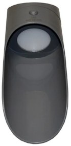 LED Solárne nástenné svietidlo so senzorom PALESA LED/1W/3,7V IP65 1800 mAh šedá