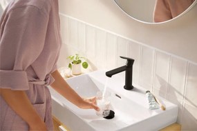 Hansgrohe Rebris S, umývadlová batéria 110 bez odtokovej súpravy, CoolStart, čierna matná, 72520670