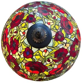 Luxus vitráž Tiffany lampa chain Ø50*160 POPPY