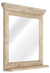 furniture-nabytek.cz - Masívne kúpeľňové zrkadlo z mangového dreva, lakované, prírodné – 73×13×78 cm