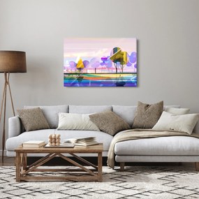 Obraz - Abstrakcia, krajina (90x60 cm)