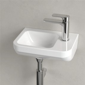 VILLEROY &amp; BOCH Architectura závesné umývadielko s otvorom vpravo, bez prepadu, 360 x 260 mm, biela alpská, s povrchom CeramicPlus, 437337R1