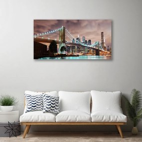 Obraz na plátne Most mesto architektúra 140x70 cm