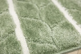 Sada kúpeľňových koberčekov FANO zelená / biela