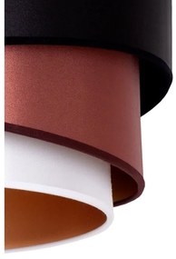 Duolla - Luster na lanku KOBO 1xE27/15W/230V pr. 45 cm čierna/vínová/strieborná