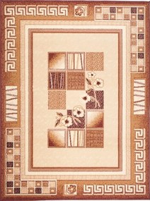 TA Koberec F742A SVETLÝ BÉŽOVÝ ATLAS PP Rozmer: 140x200 cm