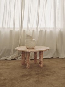 Ferm Living Kameninová váza Shell Pot Off White