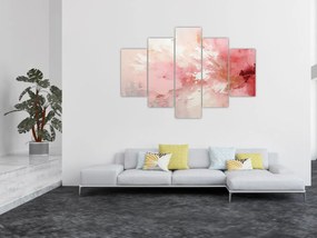 Obraz - Ružový abstrakt (150x105 cm)