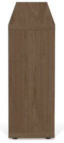 Hnedá knižnica v dekore orecha 150x83 cm Berlin – TemaHome