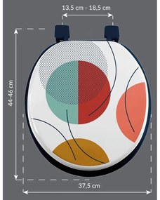 Záchodová doska 37 x 47 Color pop – douceur d'intérieur