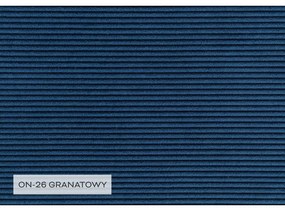 Tmavomodrá menčestrová rozkladacia rohová pohovka (pravý roh) Lofty Lilly – Miuform