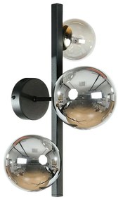 Zuma Line 1216 - Nástenné svietidlo SERENITY 3xG9/8W/230V čierna/dymová čierna