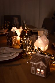 Ib Laursen Keramický svietnik Stillenat Gingerbread Arched Door