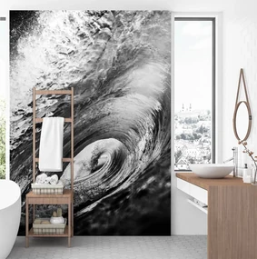 Gario Fototapeta Čiernobiela vlna Materiál: Vliesová, Rozmery: 200 x 280 cm