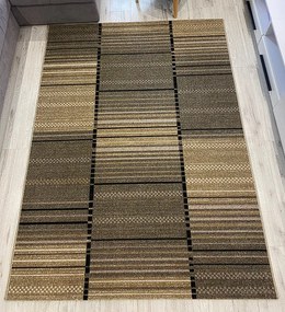 HU Béžovo-hnedý moderný koberec Lagos 429-Beige Rozmer: 140x190 cm