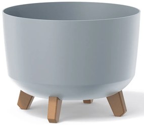 Plastový kvetináč na nožičkách DGRL300 29 cm - svetlosivá