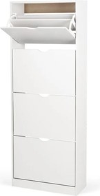 Botník AVENBERG SLIM FLIP 4 biely