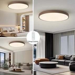 Brilagi-LED Stmievateľné svietidlo POOL SMART LED/128W/230V 100 cm Wi-Fi Tuya + diaľkový ovládač hnedá