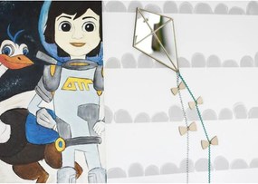 Zrkadlo Šarkan do detskej izby – akrylové zrkadlo z dreva 32x21 cm