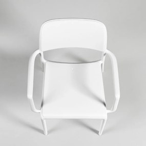 RIVA ARMCHAIR záhradná stolička s podrúčkami bianco
