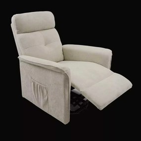 LuxuryForm DESIGN TV kreslo PEGAS s elektrickým polohovaním, masážou a výklopom - béžové