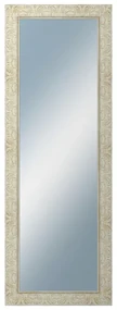 DANTIK - Zrkadlo v rámu, rozmer s rámom 50x140 cm z lišty PRAHA biela (2930)