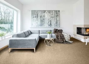 Koberce Breno Metrážny koberec OMNIA 34, šíře role 400 cm, béžová